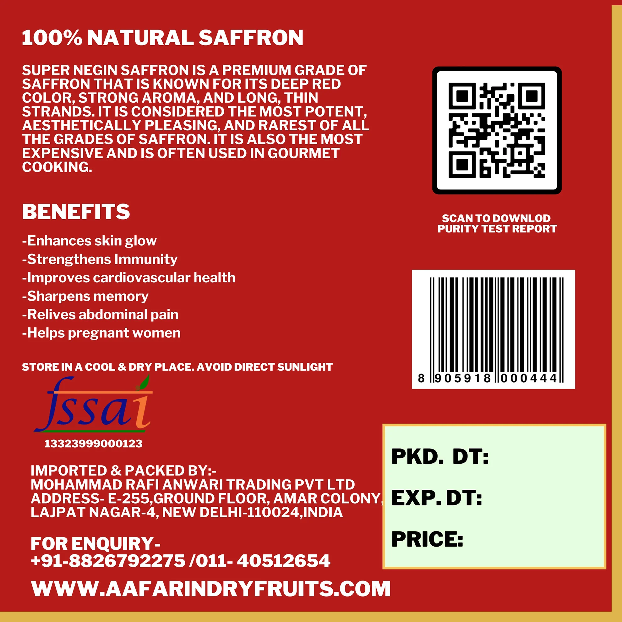 PREMIUM AFGHAN SUPER NEGIN SAFFRON - Image 8