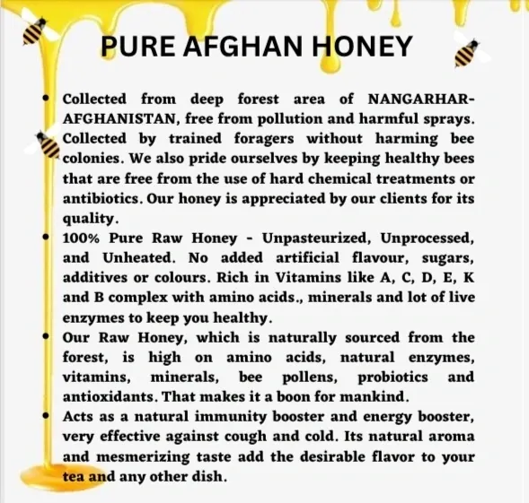 PURE AFGHAN RAW FOREST HONEY - Image 3