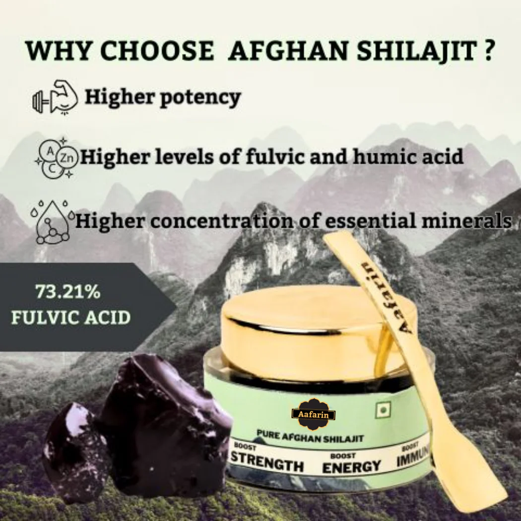 SHILAJIT RESIN FOR ENERGY, FOCUS AND VITALITY – PURE QUALITY AFGHAN SHILAJIT | STRENGTH | STAMINA | POWER | 100% PURE AND NATURAL - Image 3
